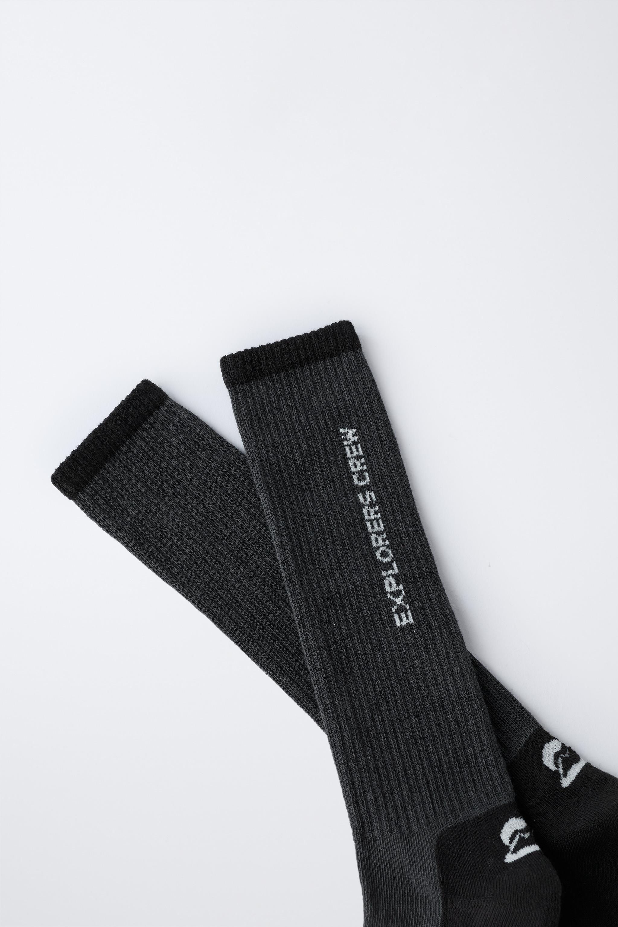 THERMAL LONG SOCKS WITH TEXT